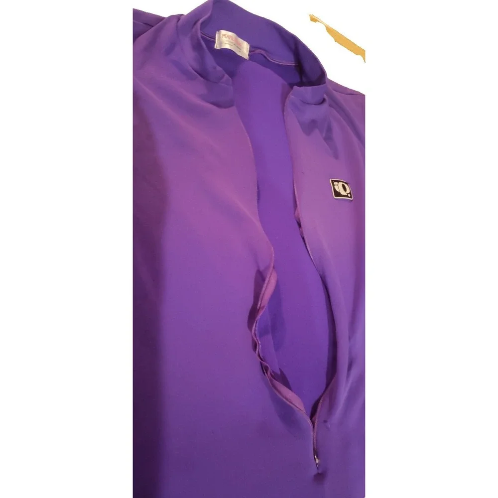 Sz LRG PEARL IZUMI PURPLE SLEEVELESS CYCLING SHIRT 3/4 ZIPPER‎ WOMENS Size 14